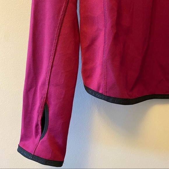 Reebok 1/2 Zip Fleece Lined Running Workout Top - Picture 4 of 12